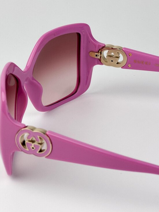 Gucci Women’s Sunglasses | Pink Square Frame | Red Gradient | GG2015S 005 main image 5